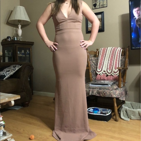 Dusty Rose Prom Dress - Picture 3 of 4